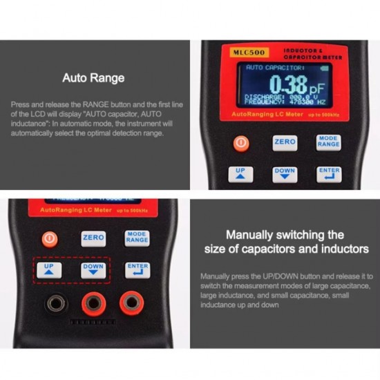 MLC500 ELECTRONIC CAPACITANCE/INDUCTANCE MULTIMETER FOR LC RC OSCILLATION - 500 KHZ