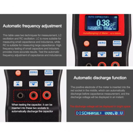 MLC500 ELECTRONIC CAPACITANCE/INDUCTANCE MULTIMETER FOR LC RC OSCILLATION - 500 KHZ