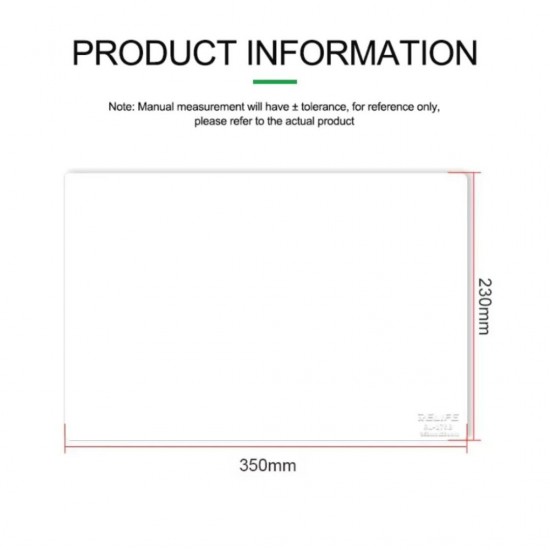 RELIFE RL-170B HIGH TEMPERATURE INSULATION SILICONE PAD - (350 X 230 MM)