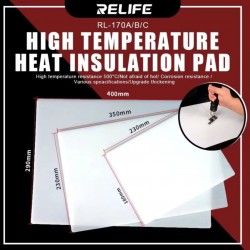 RELIFE RL-170B HIGH TEMPERATURE INSULATION SILICONE PAD - (350 X 230 MM)