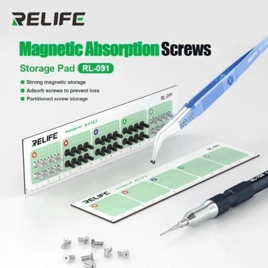 Relife RL-091 Magnetic Strip Absorption Screws Storage Pad