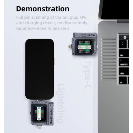 Qianli iBridge A3 Tail Plug Comprehensive Analysis Tester (Type-C to Lightning)