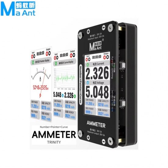 MaAnt DL-02 INTELLIGENT NUMBER/POINTER/CURVE AMMETER FOR MOTHERBOARD CURRENT VOLTAGE DETECTION