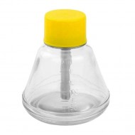 CONE SHAPE ALCOHOL DISPENSER GLASS BOTTLE WITH CONICAL PUMP - 180ML
