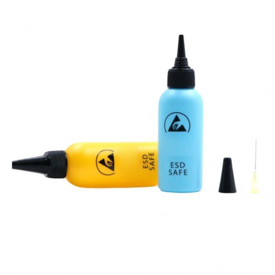 ESD PLASTIC SOLVENT BOTTLE DISPENSER LEAK PROOF WITH NEEDLE FOR GLUE REMOVE