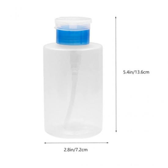LIQUID PUSH DOWN PUMP DISPENSER BOTTLE WITH FLIP TOP CAP