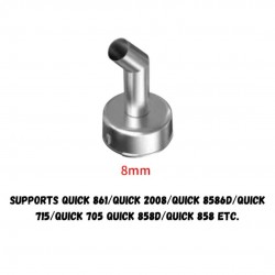 45° BEVELED DIRECT BLOWING HOT AIR NOZZLES FOR QUICK 2008 / 858D HOT AIR GUN - 8MM