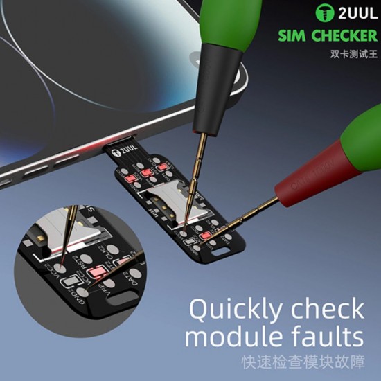 2UUL SM01 Dual SIM Checker Card Test Board