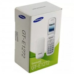 BRAND NEW SAMSUNG GT-E1272 FOLDING SET MOBILE PHONE - WHITE