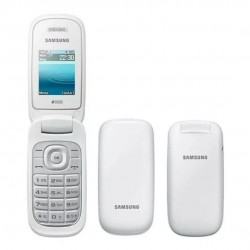 SAMSUNG GT-E1272 FOLDING SET MOBILE PHONE - WHITE
