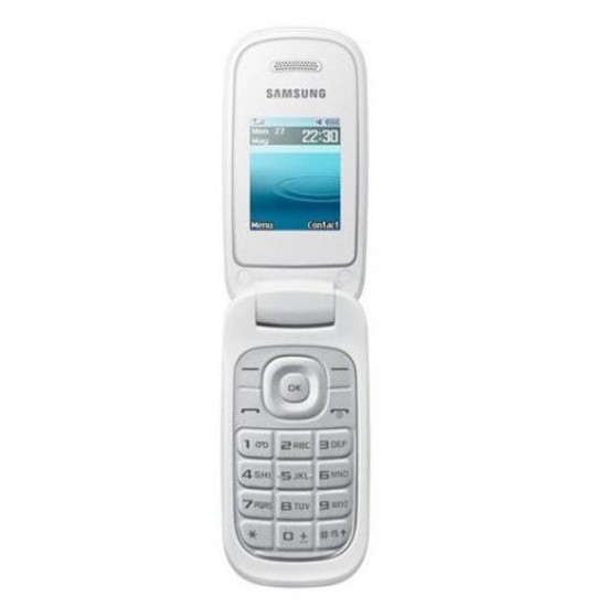 BRAND NEW SAMSUNG GT-E1272 FOLDING SET MOBILE PHONE - WHITE