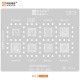 AMAOE MU-3 MTK CPU BGA REBALLING STENCIL FOR MEDIATEK - 0.12MM