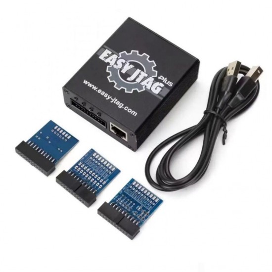EASY JTAG PLUS BOX BLACK EDITION WITH 3 ISP ADAPTOR WITH IC FRIEND NB-UFS 4 IN 1 ADAPTER - (2025 EDITION)