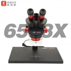YCS 6558 X Trinocular Stereo Microscope for Electronics Repair