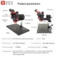 YCS 6558 X Trinocular Stereo Microscope for Electronics Repair