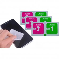 Mobile Screen Wet and Dry Cleaning Wipes Lint-Free Cleaner for Mobiles, Laptops & Computer Displays
