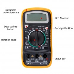 UNITY MAS830L Digital Multimeter - Portable Handheld Testing Tool