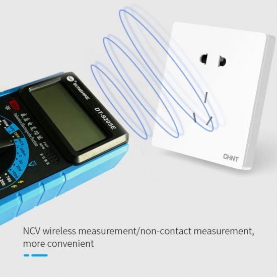 SUNSHINE DT-9205E Digital Multimeter with Fuse Protection - Reliable & Safe