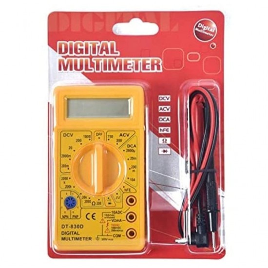 DT830D Digital Multimeter - Compact and Reliable Testing Tool