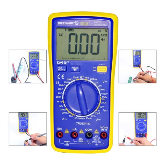 MECHANIC V90E Intelligent Multimeter with Automatic Digital Display