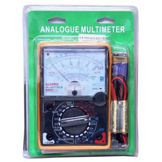 SUNMA YX-3600TREB Analog Multimeter - Reliable Electrical Testing Tool