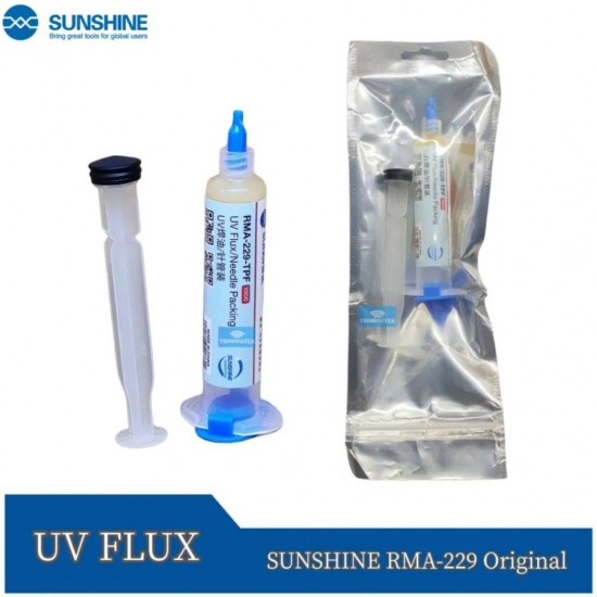 SUNSHINE RMA-229 TPF UV Flux with Needle - 10CC for Precision Soldering