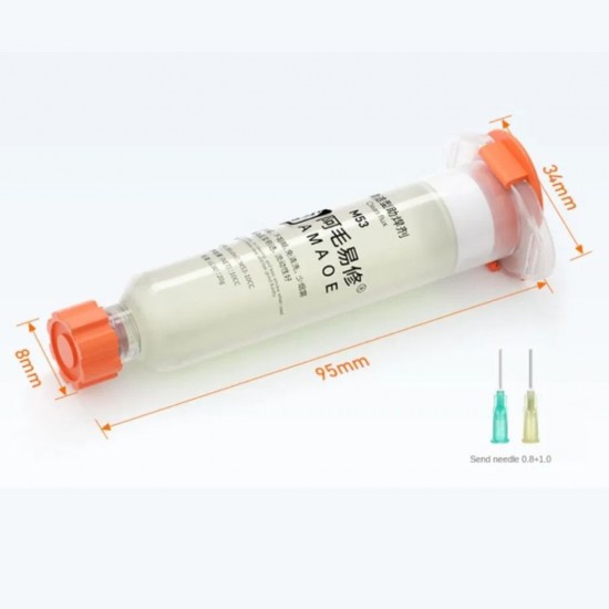 AMAOE M53 No Clean Liquid Solder Flux - Crystal Clear for BGA Welding