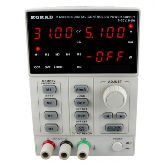 KORAD KA3005DS Programmable DC Power Supply - Upgraded 30V 5A Model