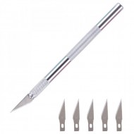 One-Stop OS-K10 Precision Knife Set - 5PCS Aluminum Handle with Stainless Steel Blades