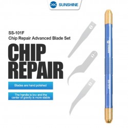 SUNSHINE SS-101F IC Repair Advanced Blade Set for Dot Matrix, Glue, and Chip Removal