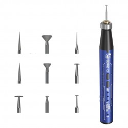 Mechanic GDR2 Micro Electric Polishing Pen with 9 Precision Grinding Heads