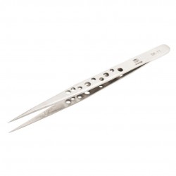 SUNSHINE SK-11 Precision Tweezer with 9-Hole Straight Design for Enhanced Grip