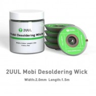 2UUL CY-2015 Mobi Desoldering Wick - Tin Absorbing Wire for Clean Solder Removal