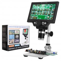 High-Definition 1-1200X HD Portable LCD Digital Microscope with 7 Inch Screen