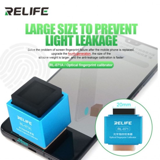 High-Precision RELIFE RL-071A Optical Fingerprint Calibrator for Android Devices