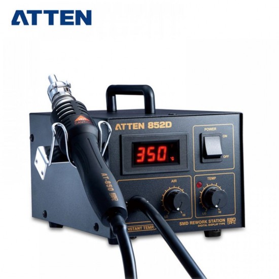 ATTEN ST-852D Lead-Free Hot Air SMD BGA Rework Station 550W Digital Display