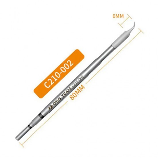 OSS Team C210-002 Series Curved Soldering Tip Precision Replacement Tip for Enhanced Soldering Control