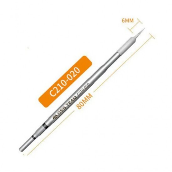 OSS Team C210-020 Series Straight Soldering Tip Precision Replacement Tip for Reliable Soldering Performance