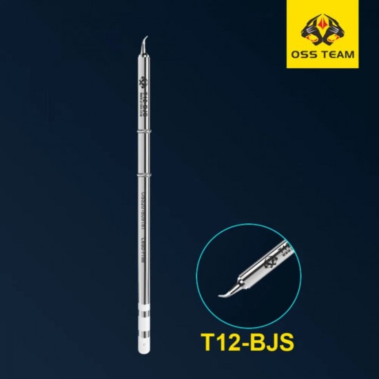 OSS Team Iron Bit for T12-BJS Lead-Free Soldering Tip for Precision and Safety