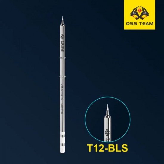 OSS Team Iron Bit for T12-BLS Lead-Free Soldering Tip for Precision and Safety