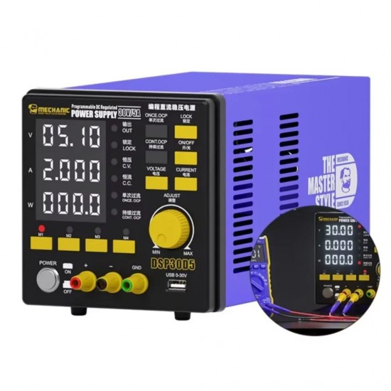 Mechanic DSP30D5 Digital Display Programming DC Regulated Power Supply 4 Digit ( 30V/5A )