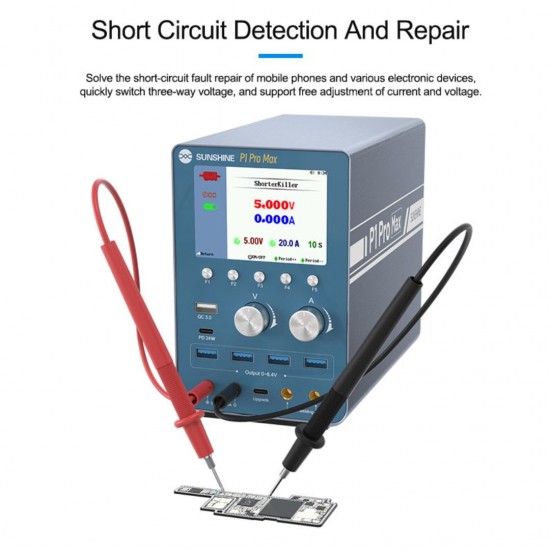 Sunshine P1 Pro Max Intelligent Regulated Power Supply (30V) With Waveform Display And Battery Spot Welding Machine