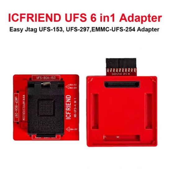 IC FRIEND 6IN1 UFS BGA153 / BGA254 / BGA297 SOCKET FOR EASY JTAG PLUS BOX - SIMPLFIED VERSION