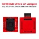 IC FRIEND 6IN1 UFS BGA153 / BGA254 / BGA297 SOCKET FOR EASY JTAG PLUS BOX - SIMPLFIED VERSION