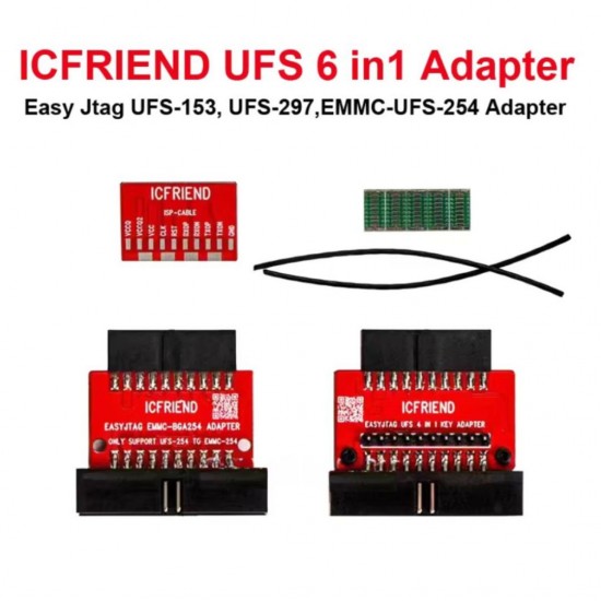 IC FRIEND 6IN1 UFS BGA153 / BGA254 / BGA297 SOCKET FOR EASY JTAG PLUS BOX - SIMPLFIED VERSION