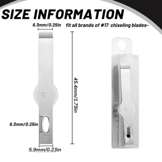 NO-17 METAL CHISEL BLADE FOR PCB MOTHERBOARD GLUE REMOVE SCRAPING / DISASSEMBLE IC