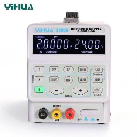 YIHUA 3005D DIGITAL DC POWER SUPPLY WITH 5 DIGIT FUNCTIONS ( 30V~5A )