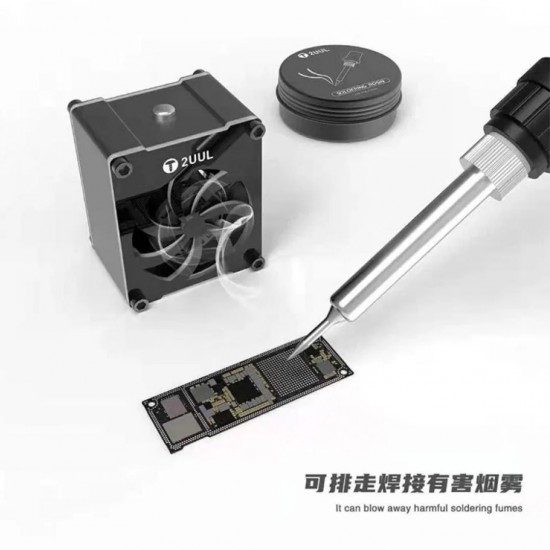 2UUL Cuul Mini Cooling Fan and Smoke Absorber for Repair Compact Air Purification Tool for Soldering Workstations