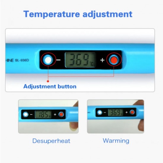 SUNSHINE SL-936D Digital Display Soldering Iron with Temperature Control – 80W Precision Tool for Electronics