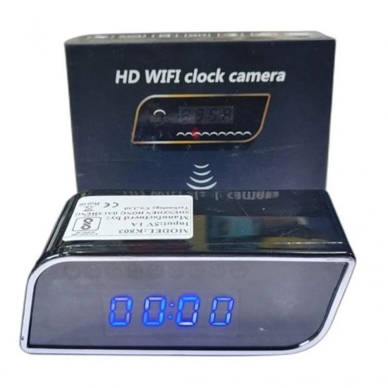 Full HD WiFi Night Vision Motion Detection & Alarm Push Surveillance Table Clock Spy Camera 1080P